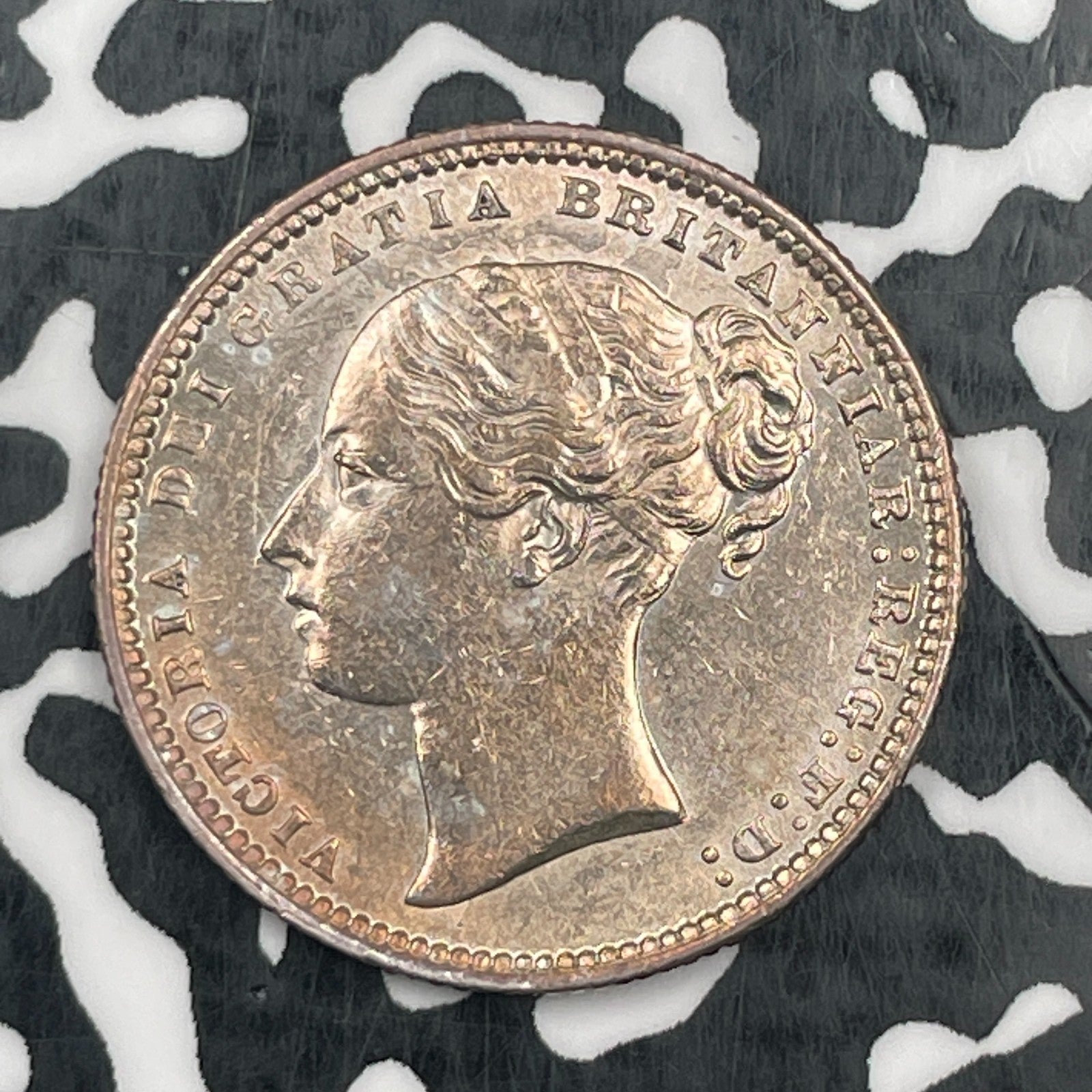 1872 Great Britain Victoria 1 Shilling Lot#JM1967 Silver! High Grade! Beautiful!