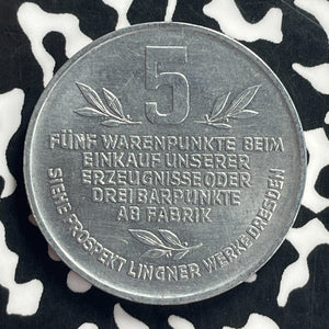 Undated Germany 5 Warenpunkte Token Lot#T9213 High Grade! Beautiful!