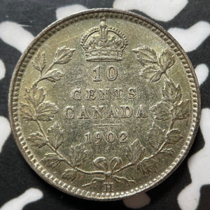 1902-H Canada 10 Cents Lot#JM7948 Silver! Nice!