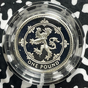 1994 Great Britain £1 Pound Lot#B2557 Silver! Proof! With Case & COA