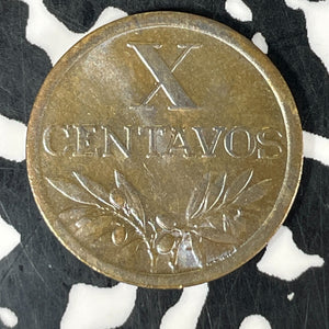 1954 Portugal 10 Centavos Lot#JM9410 High Grade! Beautiful! Key Date!