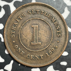 1895 Straits Settlements 1 Cent Lot#T1167 Nice!