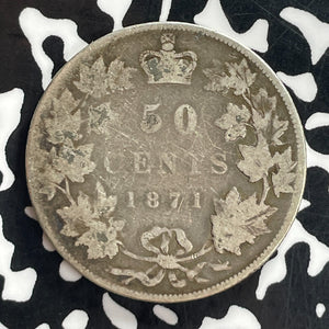 1871 Canada 50 Cents Lot#T7755 Silver!
