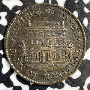 1844 Lower Canada Montreal 1/2 Penny Half Penny Token Lot#E6111