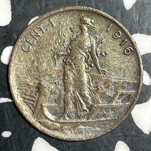 1916-R Italy 1 Centesimo Lot#T2925 Nice!