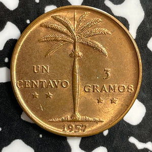 1957 Dominican Republic 1 Centavo Lot#E2573 High Grade! Beautiful!