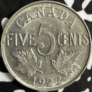 1922 Canada 5 Cents Lot#D9158 Nice!