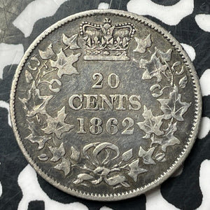 1862 New Brunswick 20 Cents Lot#JM8600 Silver!