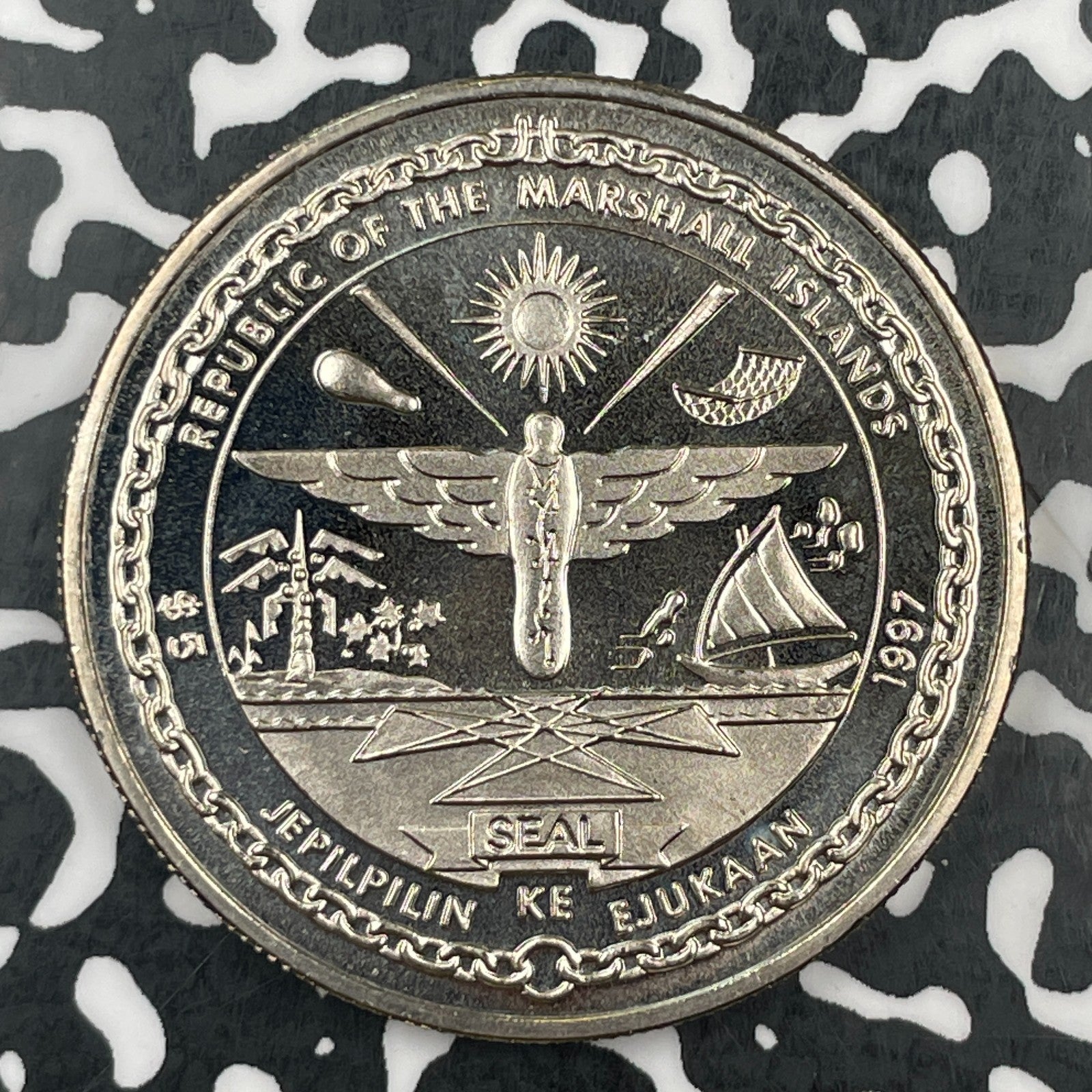 1997 Marshall Islands $5 Dollars Lot#F8641 High Grade! Beautiful!
