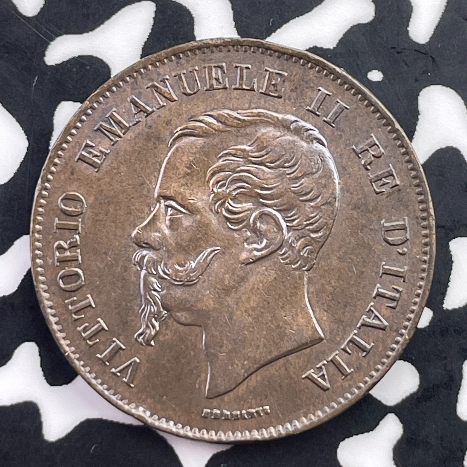 1861-M Italy 5 Centesimi Lot#C5565 High Grade! Beautiful!