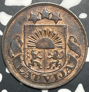 1928 Latvia 2 Santimi Lot#T9097
