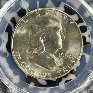 1953-S U.S. Franklin 50 Cents Half Dollar PCGS MS65 Lot#G1065 Silver! Gem BU!