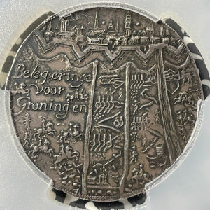 1672 Netherlands Siege Of Groningen Medal PCGS MS61 Lot#GV8875 Silver!