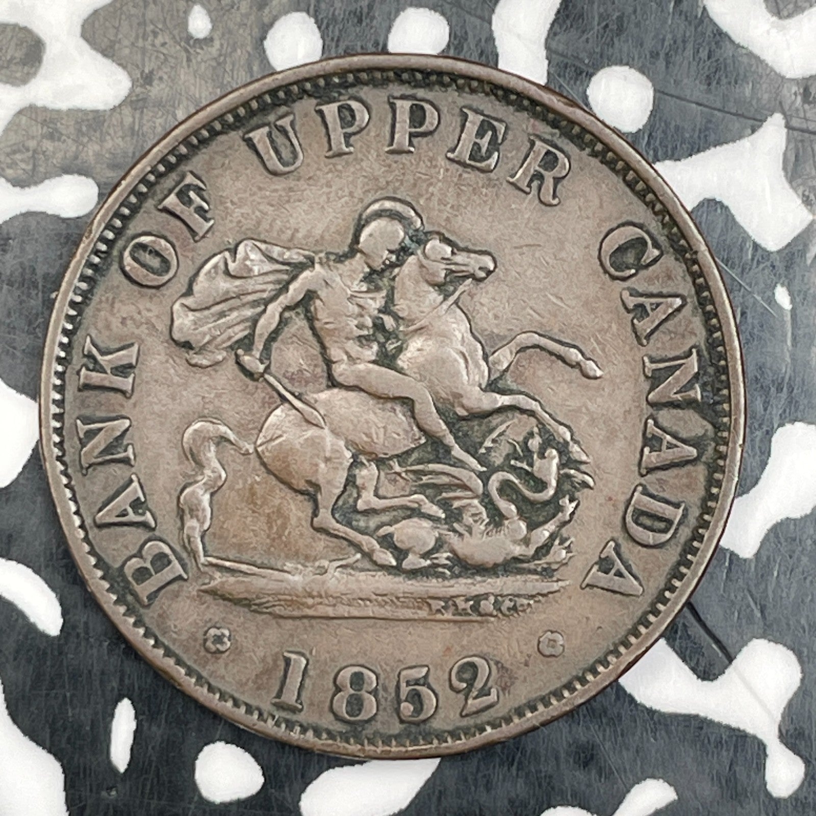 1852 Upper Canada 1/2 Penny Token Lot#N0254