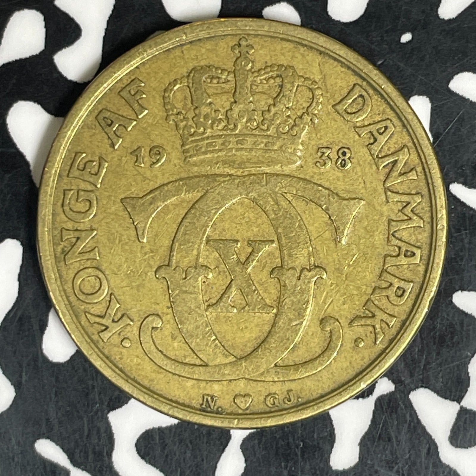 1938-NGJ Denmark 1 Krone Lot#C6219