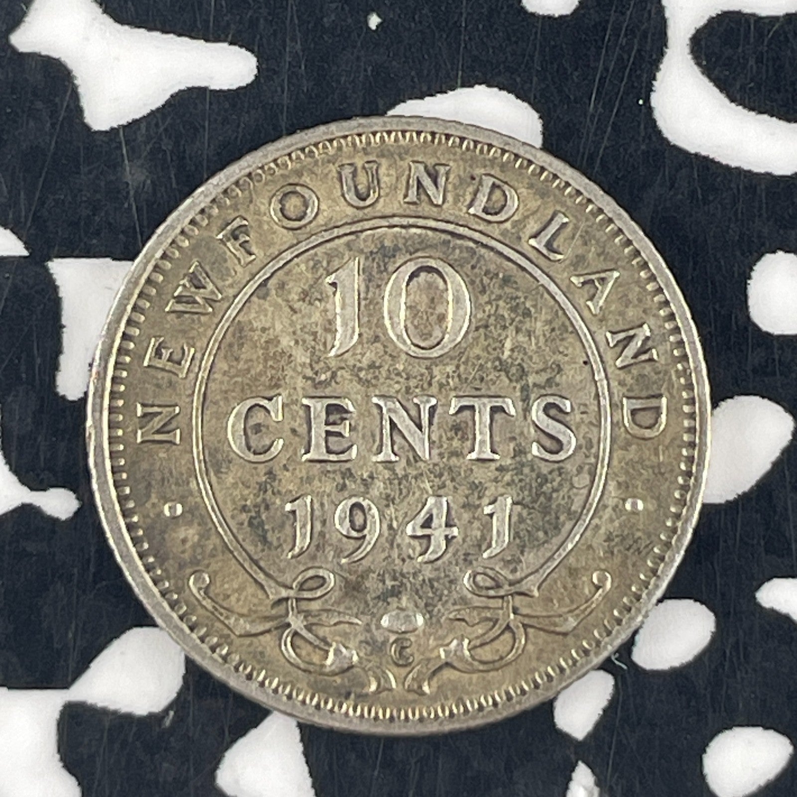 1941-C Newfoundland 10 Cents Lot#F3966 Silver!