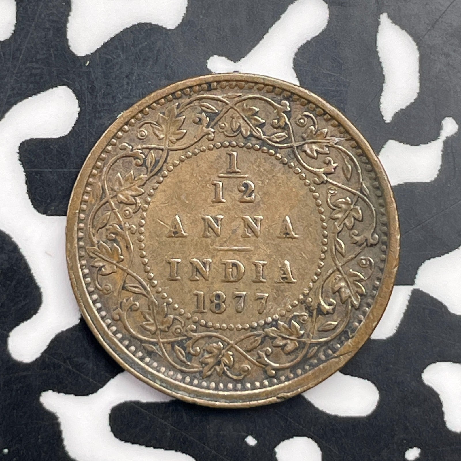 1877 India 1/12 Anna Lot#C1869