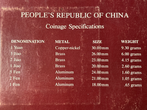 1982 China Beijing 7x Coin 'Coins Of All Nations' Mint Set Lot#B2377