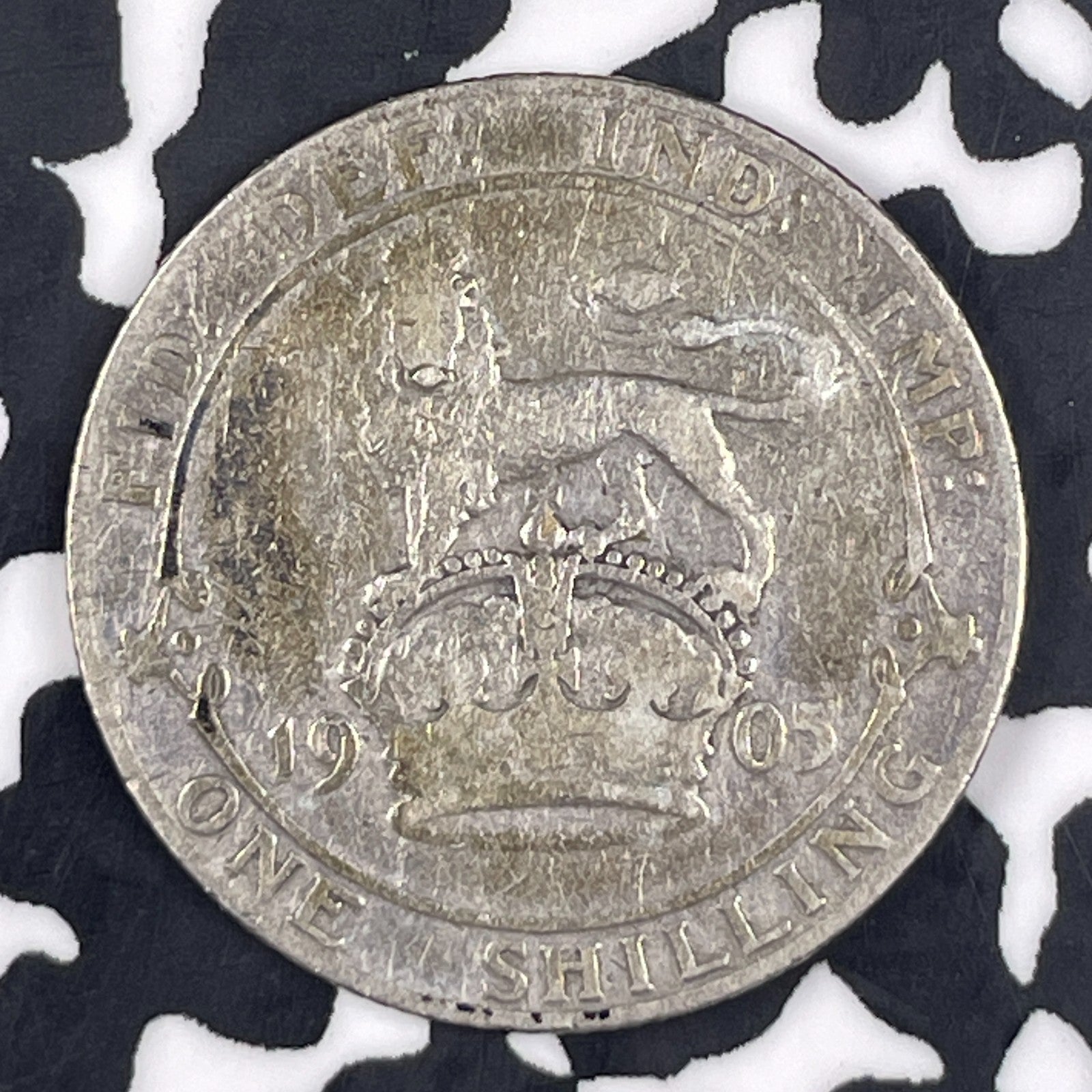 1905 Great Britain 1 Shilling Lot#JM1029 Silver! Key Date!