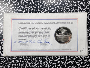 1972 U.S. City Of Refuge National Parks Centennial FDC Medal Lot#B2101 Silver!