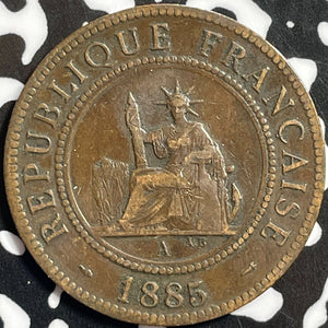 1885-A French Indo-China 1 Centime Lot#E0499