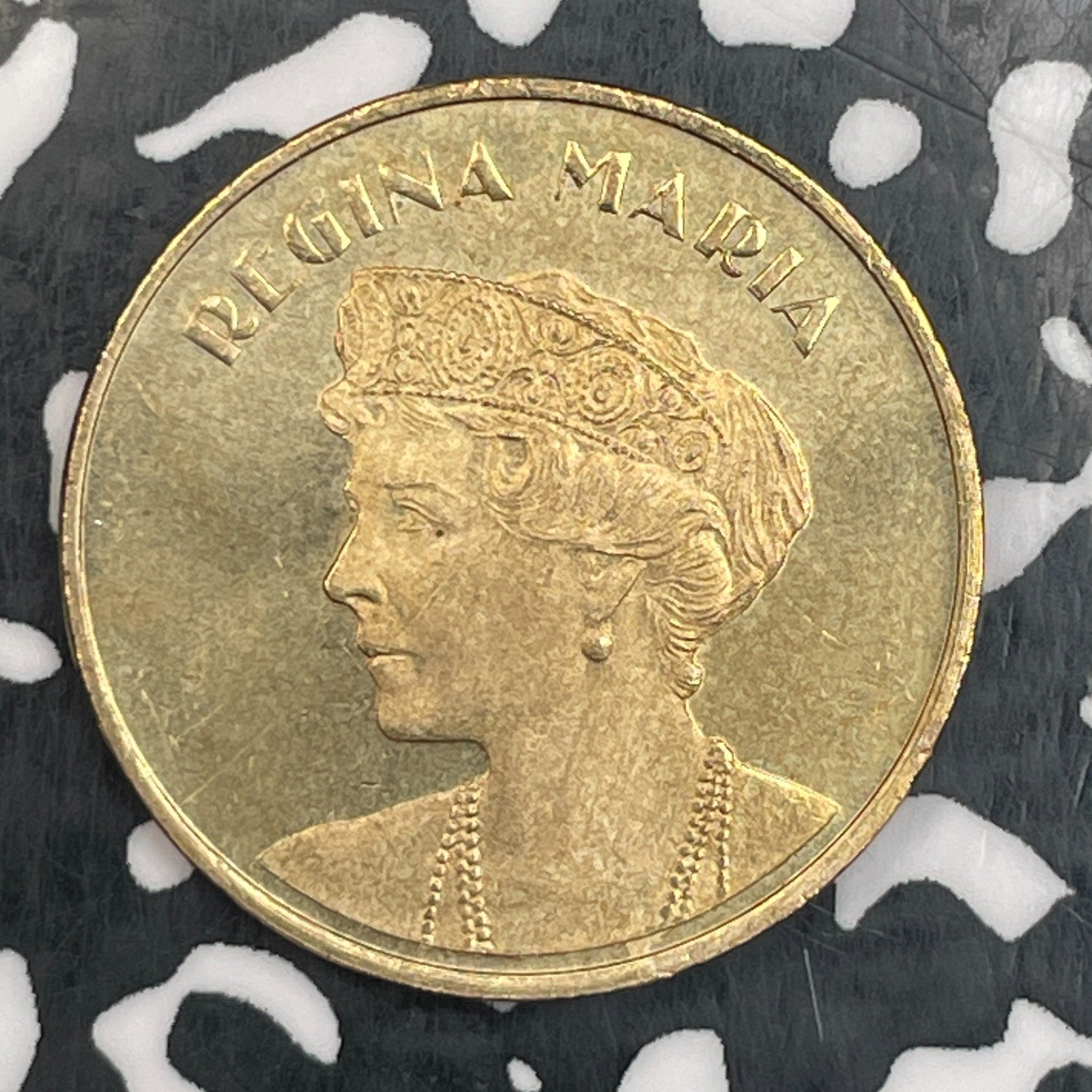 2019 Romania 50 Bani Lot#N0070 High Grade! Beautiful! KM#447 Queen Maria