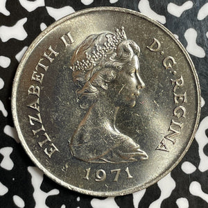 1971 Gibraltar 25 Pence Lot#E6059 High Grade! Beautiful!