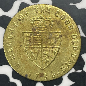 1788 Great Britain 1/2 Guinea Gaming Token Lot#C0412