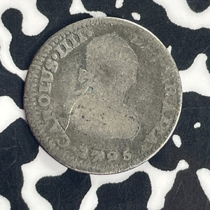 1795 Mexico 1/2 Real Half Real Lot#T8686 Silver!