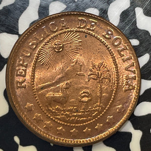 1942 Bolivia 50 Centavos Lot#E4465 High Grade! Beautiful!