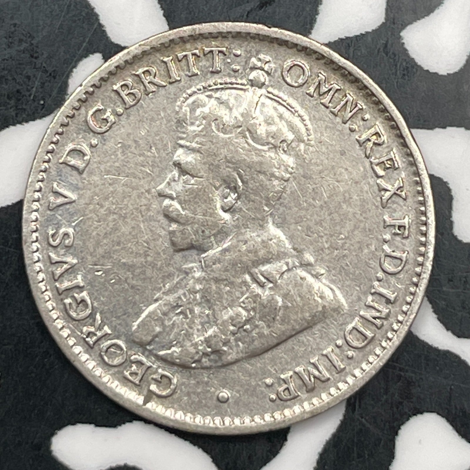 1936 Australia 3 Pence Threepence Lot#F5420 Silver!
