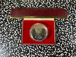 1983 New Zealand Royal Visit $1 Dollar Lot#B2607 Silver! Proof! W/ Case & C.O.A.