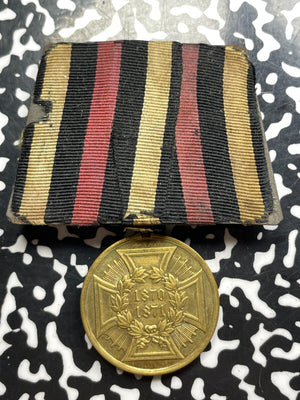 (1870-71) Germany Franco-Prussian War Medal With Original Ribbon Lot#OV1438