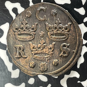 1635 Sweden 1/4 Ore Lot#T5315 Nice!