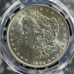 1904-O U.S. $1 Morgan Dollar PCGS MS62 Lot#G423 Silver! Choice UNC!