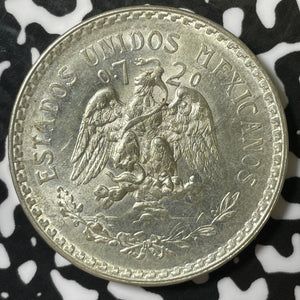 1944 Mexico 1 Peso Lot#E5019 Silver! High Grade! Beautiful!