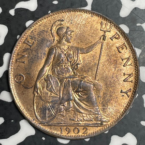 1902 Great Britain 1 Penny Lot#T3606 High Grade! Beautiful!
