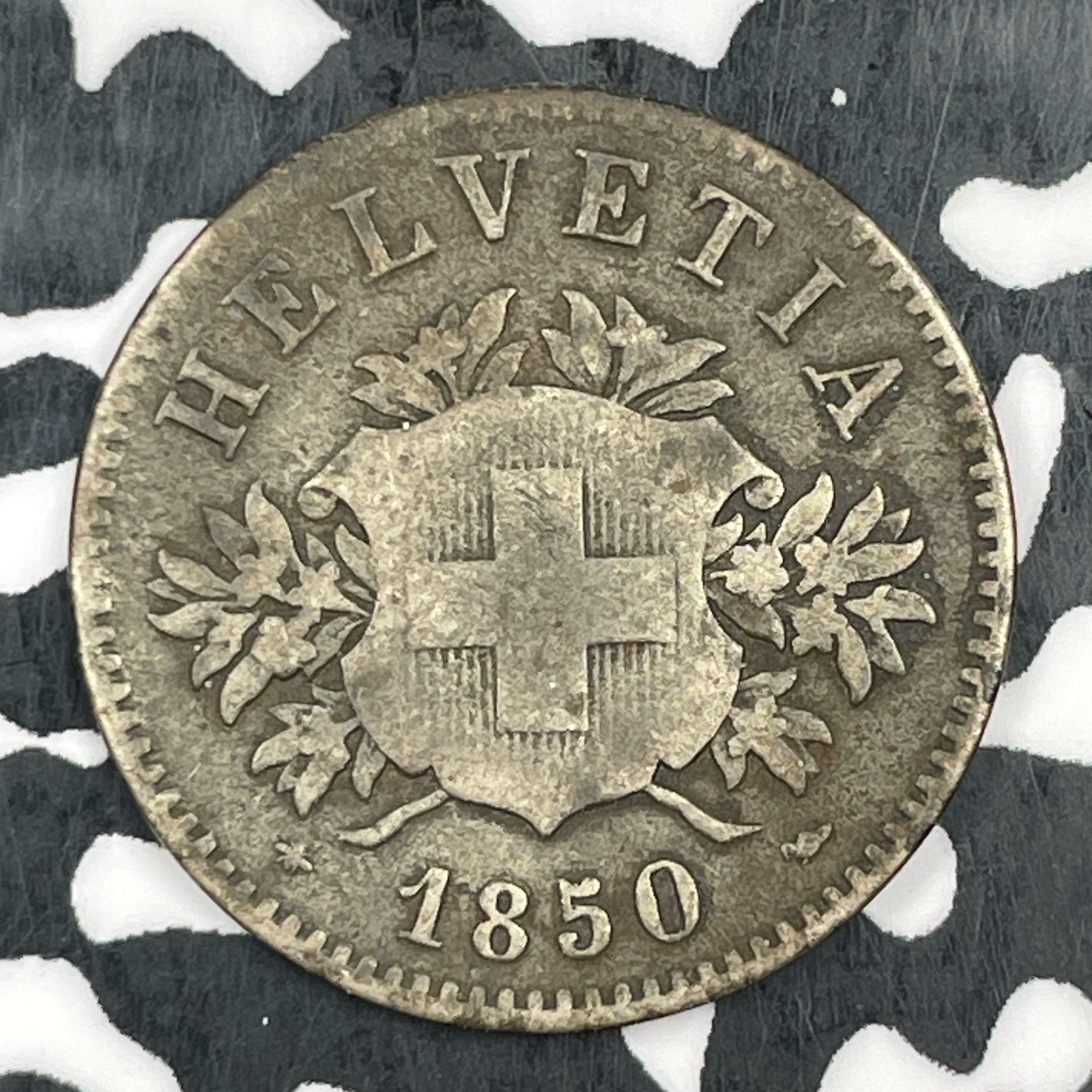 1850 Switzerland 20 Rappen Lot#F8358