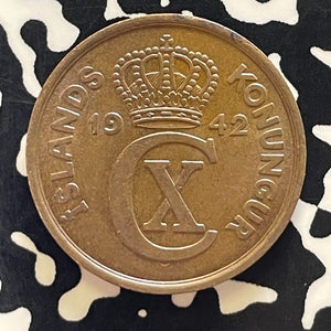 1942 Iceland 5 Aurar Lot#T5830 High Grade! Beautiful!