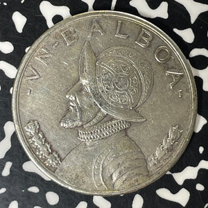 1931 Panama 1 Balboa Lot#T5939 Large Silver Coin!