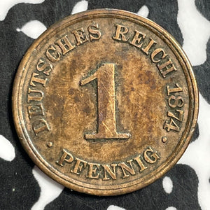 1874-A Germany 1 Pfennig Lot#E5969