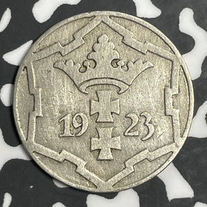 1923 Danzig 10 Pfennig Lot#E6507