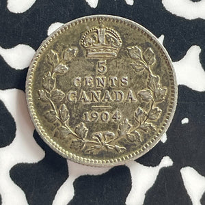 1904 Canada 5 Cents Lot#T7804 Silver! Nice!