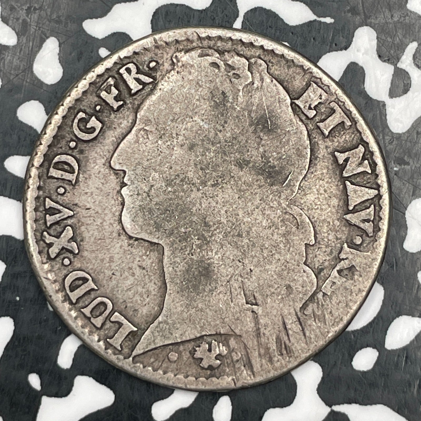 1765-L France 1/2 Ecu Lot#JM1669 Silver! Scarce!