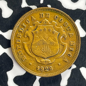 1929 Costa Rica 10 Centimos Lot#T8741