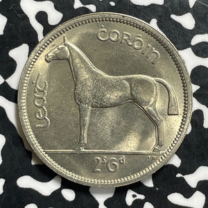 1967 Ireland 1/2 Crown Half Crown Lot#C0633 High Grade! Beautiful!