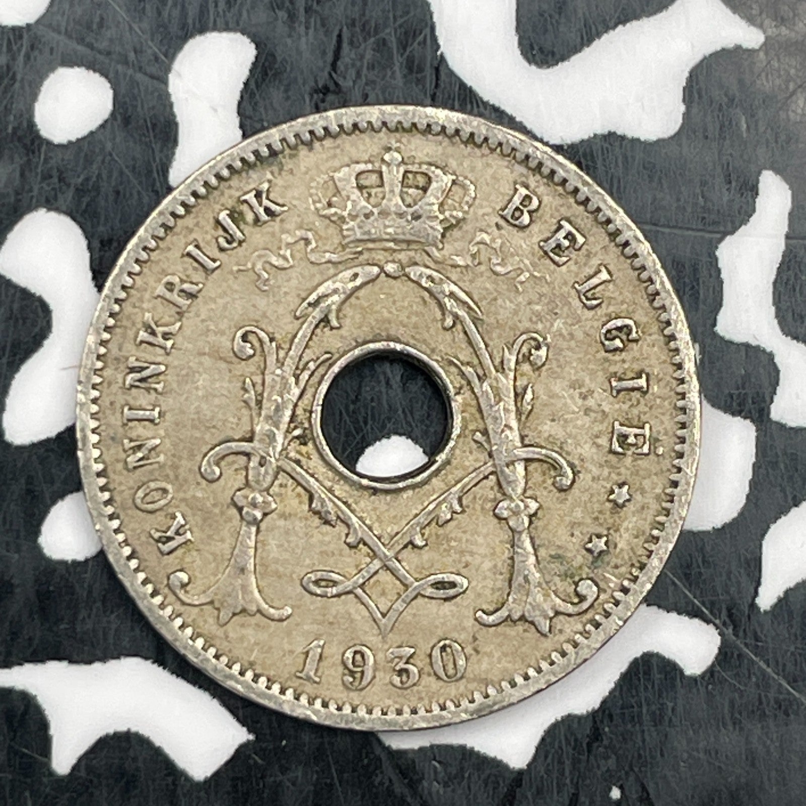 1930 Belgium 5 Centimes Lot#N0919 Better Date, KM#67