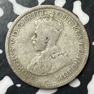 1926 Australia 6 Pence Sixpence Lot#E9457 Silver!