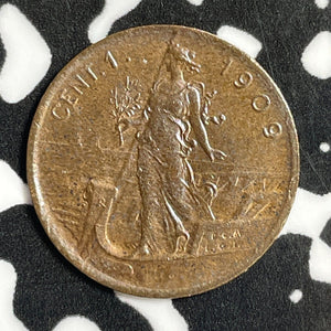 1909 Italy 1 Centesimo Lot#E2449 High Grade! Beautiful!