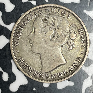 1865 Newfoundland 20 Cents Lot#T6012 Silver!
